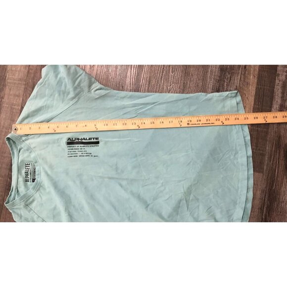 Alphalete Performance Fit Mens Small Blue Short Sleeve Athletic T Shirt - Picture 6 of 6